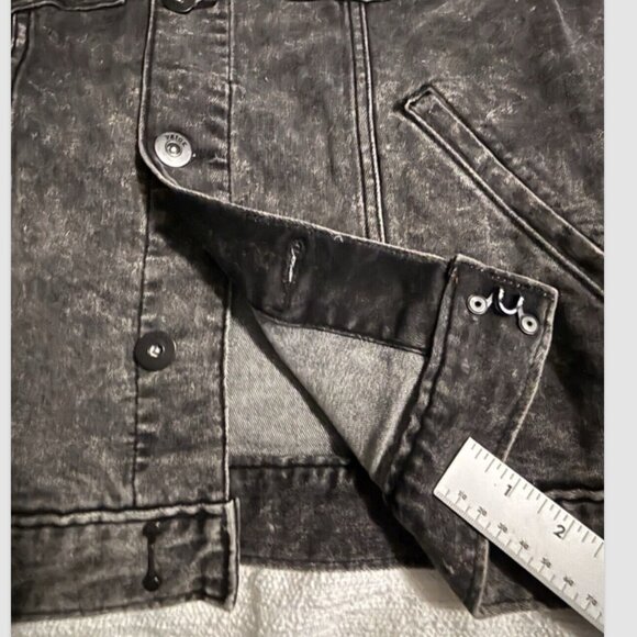 PAIGE M772H45-3527 BLACK DENIM JACKET SMALL NEW WITH TAGS  RETAL $259 - Picture 6 of 12